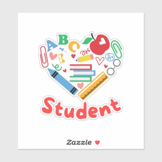 Sticker Étudiant (Feuille)