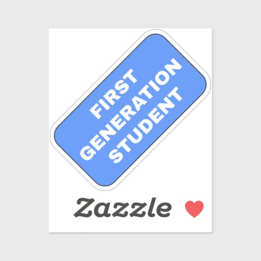 Sticker Étudiant de première génération (Feuille)