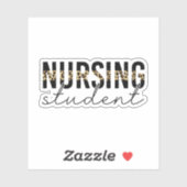 Sticker Étudiant en soins infirmiers - tirage Cheetah Futu (Feuille)