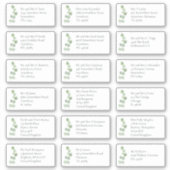 Sticker EucaIyptus Nom du bénéficiaire individuel Adresse (Devant)