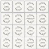 Sticker Eucalyptus Cuisine Herbes culinaires Épices Script (Devant)