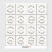 Sticker Eucalyptus Cuisine Herbes culinaires Épices Script (Feuille)