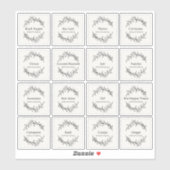 Sticker Eucalyptus Cuisine Herbes culinaires Épices Script (Feuille)