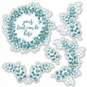 Sticker Eucalyptus greens Pack de (Devant)