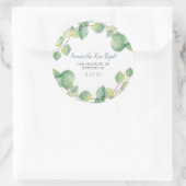 Sticker Eucalyptus pour sceau d'enveloppe de l'adr (Sac)