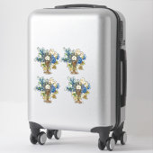 Sticker Eucharistie catholique Saint Sacrement Floral (Sur valise)