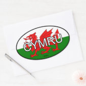 Sticker Euro CYMRU de Galles (Enveloppe)