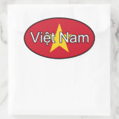 Sticker Euro Drapeau Vietnam (Sac)
