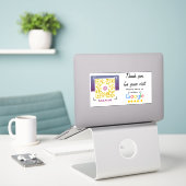 Sticker Évaluation d'entreprise avec Google Avis QR Code S (Ordinateur portable sur le bureau)