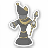 Sticker Évêque Échecs Équipe Échecs (Devant)