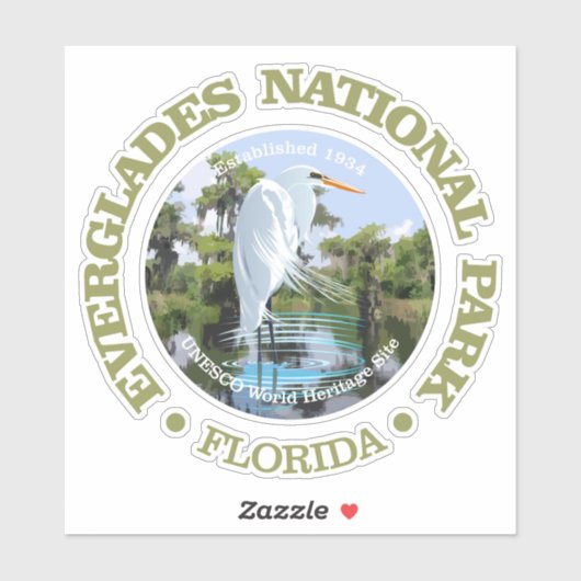 Sticker Everglades NP (Feuille)