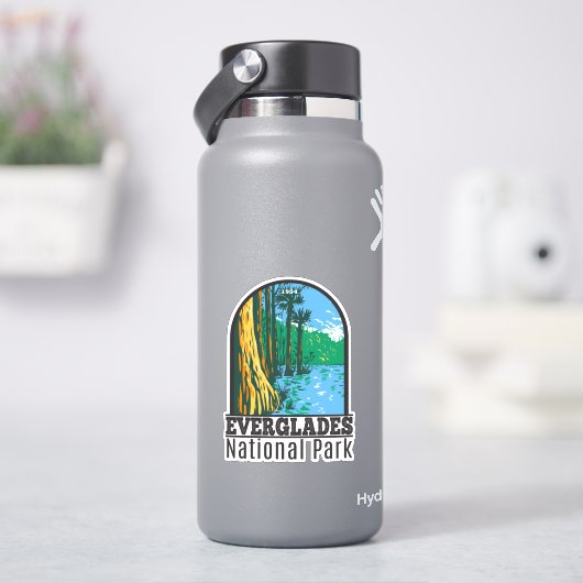 Sticker Everglades Parc National Floride Vintage (HydroFlask)