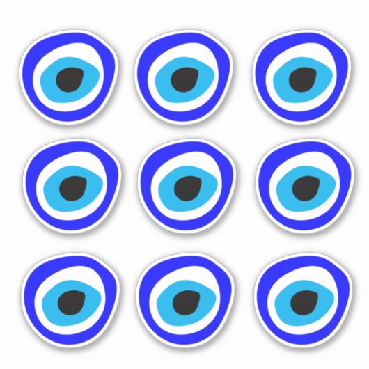 Sticker Evil Eye Talisman & amulet arabe /charme grec (Devant)