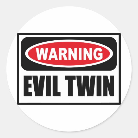 Sticker EVIL TWIN (Devant)
