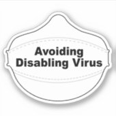 Sticker Éviter la désactivation de l'autocollant de masque (Devant)