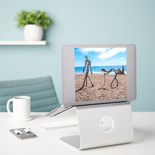 Sticker Évolution (Ordinateur portable sur le bureau)