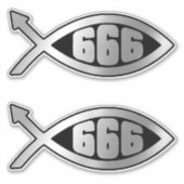 Sticker Évolution - 666 x 2 (Devant)