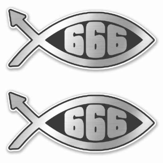 Sticker Évolution - 666 x 2 (Devant)