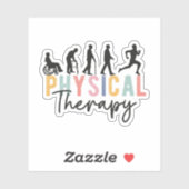 Sticker Évolution De La Thérapie Physique, Physique Thérap (Feuille)
