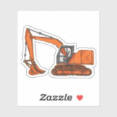 Sticker Excavateur (Feuille)