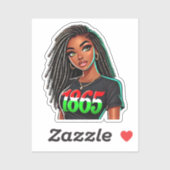 Sticker Excellence noire 1865 (Feuille)