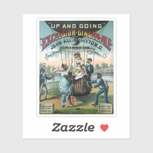 Sticker Excelsior Ginger Ale (Feuille)