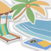 Sticker Excursion d'une journée dans les Caraïbes (Devant)