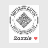 Sticker Exemple d'autocollant promotionnel de code QR pour (Feuille)