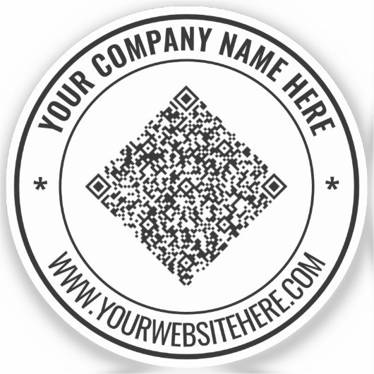 Sticker Exemple d'autocollant promotionnel de code QR pour (Recto)