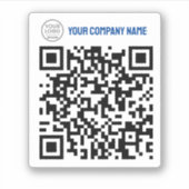 Sticker exemple de texte du modèle de code QR (Devant)