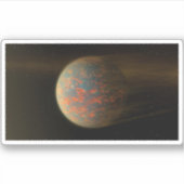 Sticker Exoplanet 55 Cancri E Et Sa Surface Moulée (Devant)