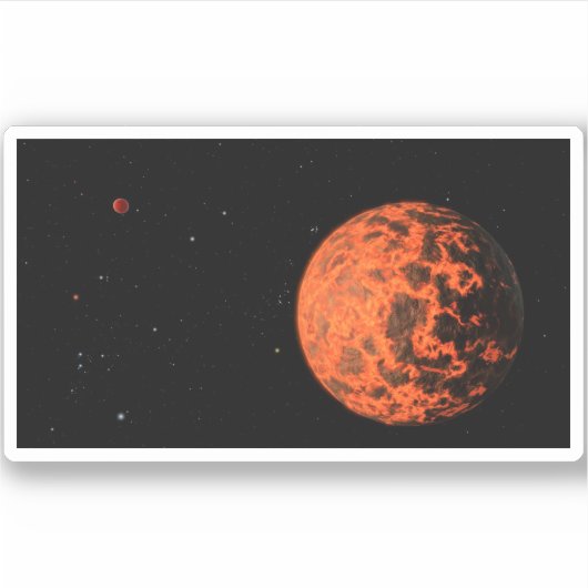 Sticker Exoplanet Ucf-1.01 Orbitant Une Étoile Appelée Gj  (Devant)