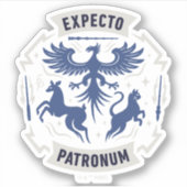 Sticker Expecto Patronum Vintage Silhouette Graphic (Devant)