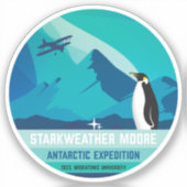 Sticker Expédition Antarctique Starkweather-Moore (Recto)