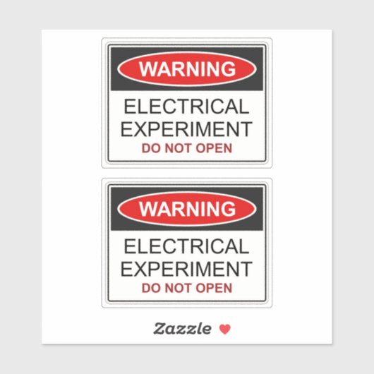 Sticker Expérience Électrique (Feuille)