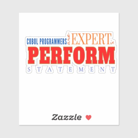 Sticker Expert COBOL Déclaration Perform Classique  (Feuille)