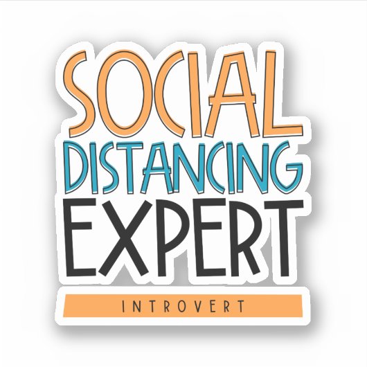 Sticker Expert Distances Sociales Introduction (Devant)