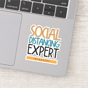 Sticker Expert Distances Sociales Introduction