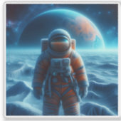 Sticker Explorateur de monde extraterrestre sous planète l (Devant)