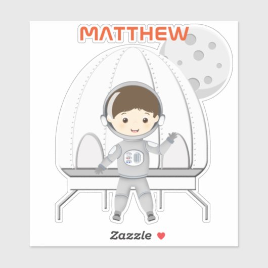 Sticker Explorateur d'espace (Feuille)