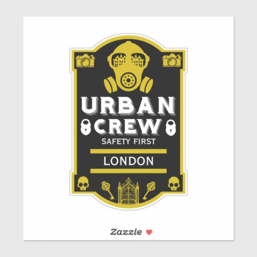 Sticker Exploration Urbaine Urbex (Feuille)
