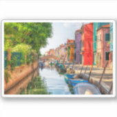 Sticker Explore the Vibrant Charm of Burano (Devant)
