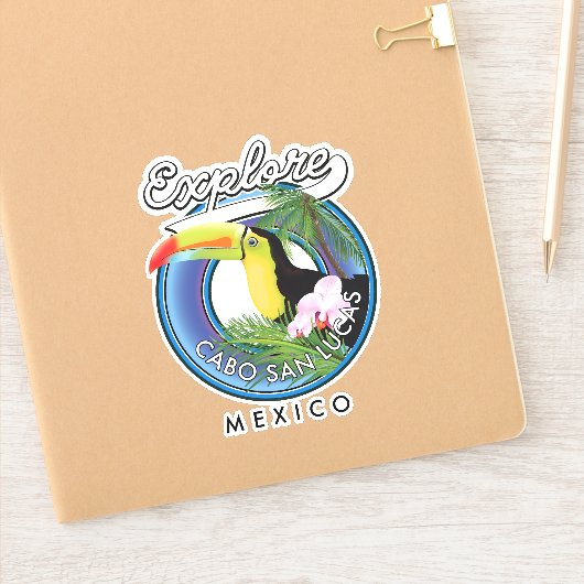 Sticker explorer cabo san lucas mexique voyage patch (Carnet)