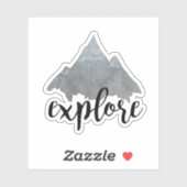 Sticker Explorer | Citation extérieure lettre main Cool (Feuille)