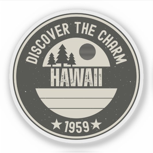 Sticker Explorer Hawaï - Conceptions pour chaque amoureux (Devant)