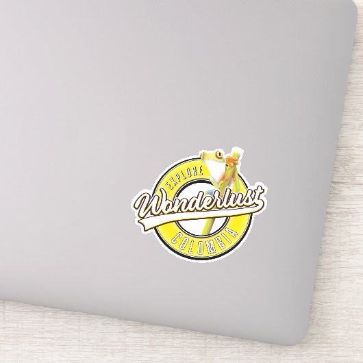 Sticker explorer la Colombie wonderlust (Détail)
