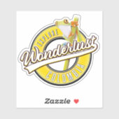 Sticker explorer la Colombie wonderlust (Feuille)