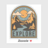 Sticker Explorer la conception de texte (Feuille)