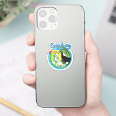 Sticker Explorer le logo de voyage d'Aruba Patch (Téléphone)