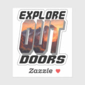 STICKER EXPLORER LES PORTES EXTÉRIEURES (Feuille)